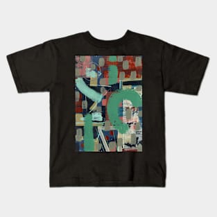 Art Acrylic artwork abstract Sage Kids T-Shirt